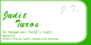 judit turos business card